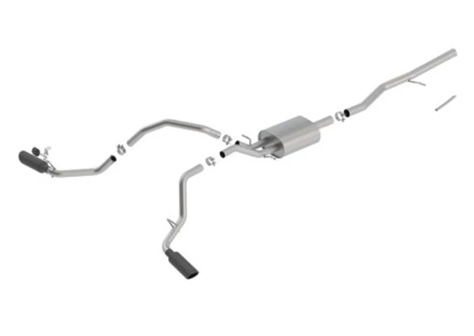 Borla 14-18 Chevrolet Silverado 1500 5.3L V8 AT/MT 4DR CC ATAK Catback Exhaust w/Black Chrome Tips 140549BC 1 of 1