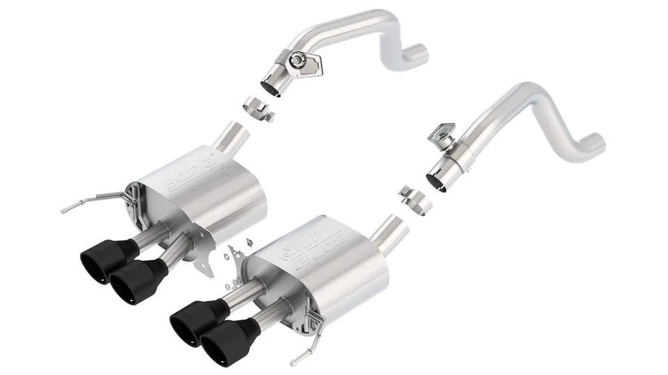 Borla 14-19 C7 Corvette Stingray Axle-Back ATAK Exhaust 2.75in to Muffler Dual 2.0in Out 4.25in Tip 11863CB 1 of 2