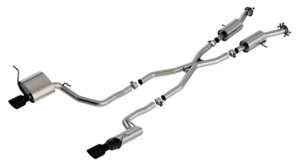 Borla 14-20 Jeep Grand Cherokee 3.6L V6 2/4WD 2.25in S-Type Cat-back - Black Chrome 140835BC 1 of 1