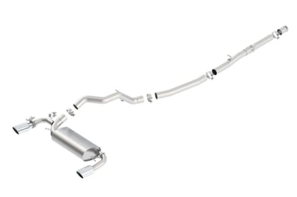 Borla 16-17 Ford Focus RS 2.3L MT Round Angle-Cut Tips Split Rear Exit ATAK Catback Exhaust 140730 1 of 1