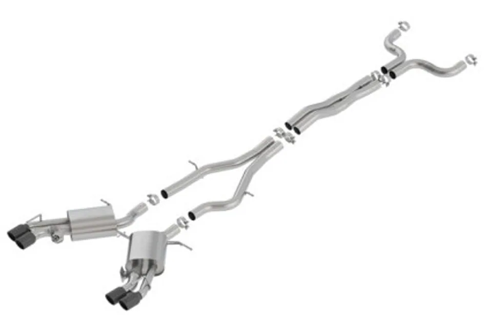 Borla 16-18 Cadillac CTS-V 6.2L V8 2.75in Diameter S Type Catback Exhaust w/ Valves Black Chrome Tip 140754BC 1 of 1