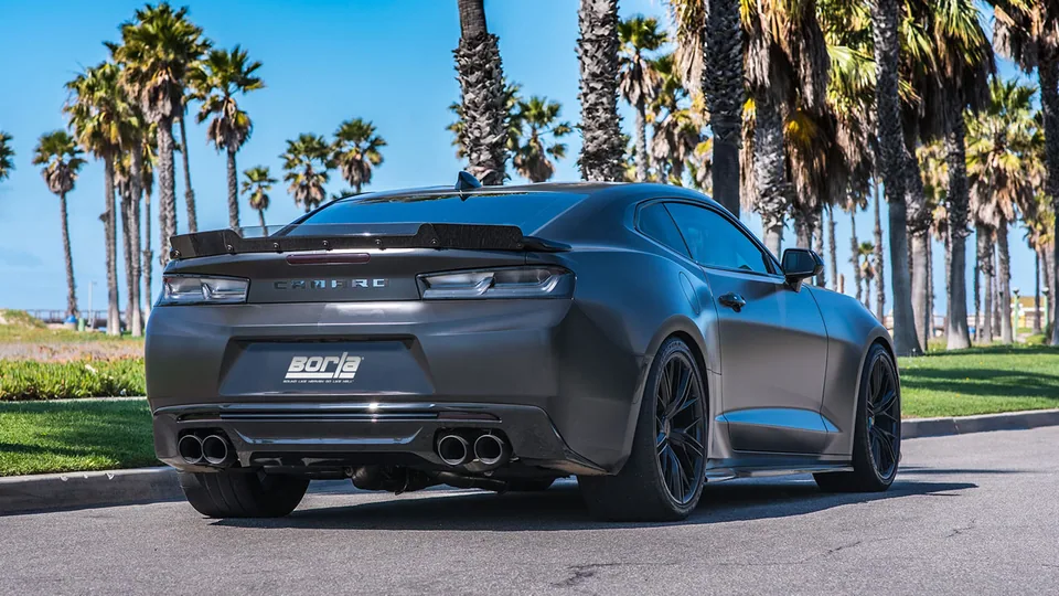 Borla 16 - 22 Chevrolet Camaro SS AT/MT RWD Ceramic Black S-Type Exhaust (w/ Dual Mode Valves) 11924CB 2 of 4