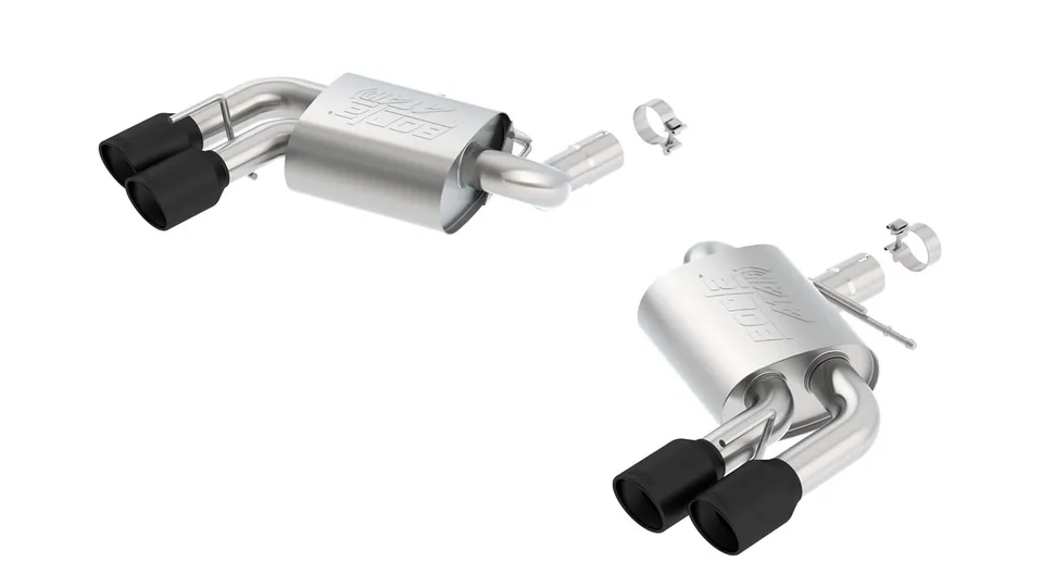 Borla 16-22 Chevy Camaro V8 SS AT/MT ATAK Rear Section Exhaust w/o Dual Mode Valves Ceramic Black 11921CB 1 of 4