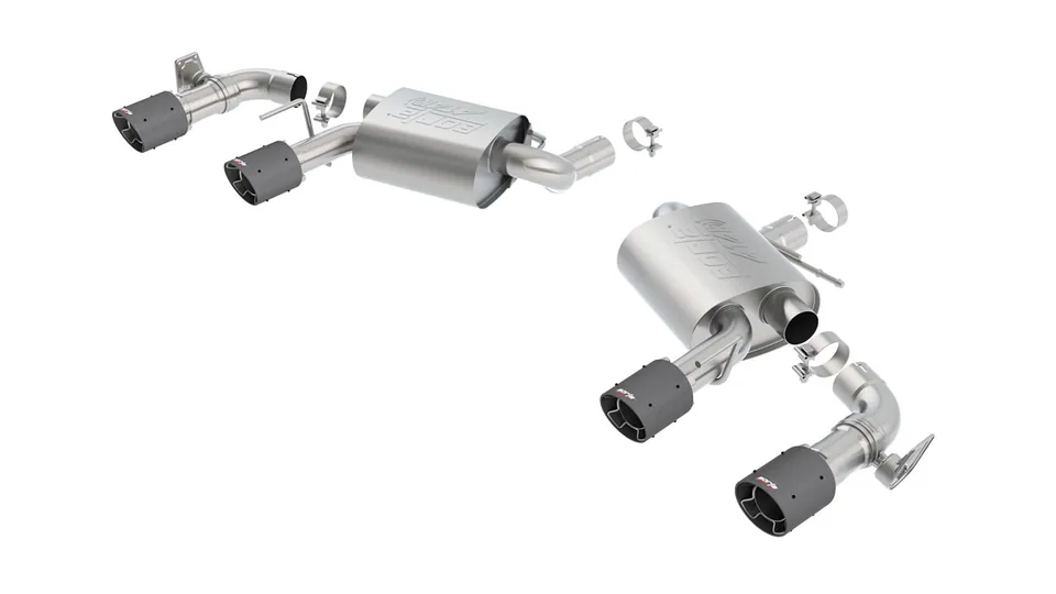 Borla 16 - 22 Chevy Camaro V8 SS AT/MT ATAK Rear Section Exhaust with Dual Mode Valves 11925CF 1 of 5