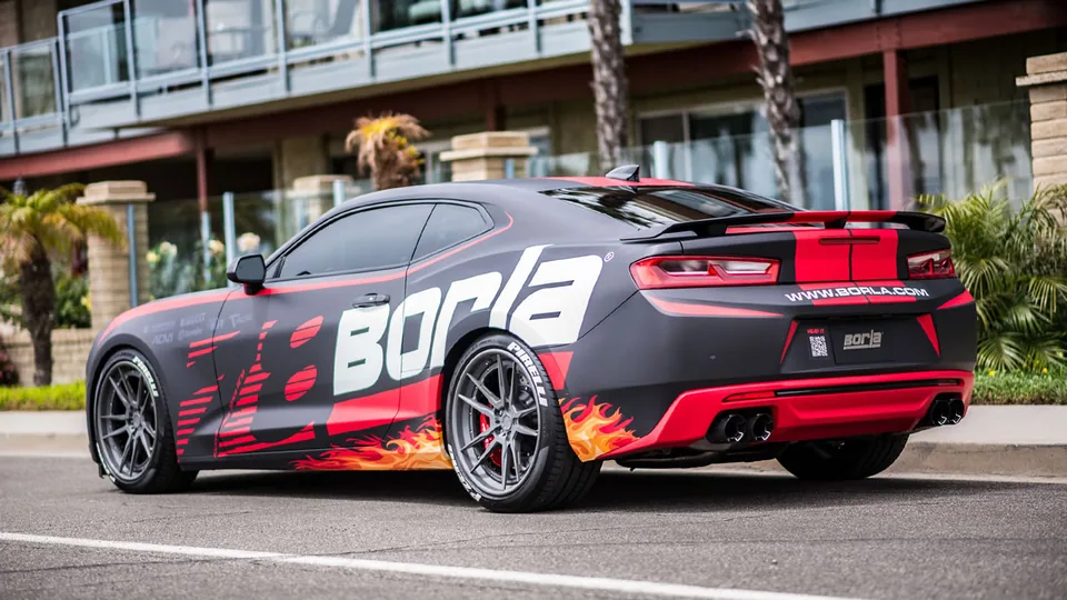 Borla 16 - 22 Chevy Camaro V8 SS AT/MT ATAK Rear Section Exhaust with Dual Mode Valves 11925CF 3 of 5