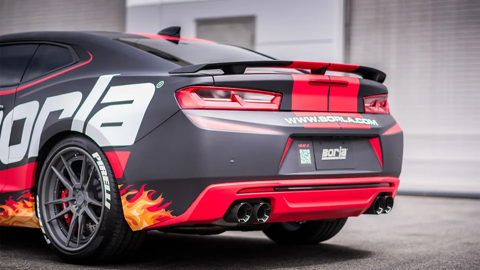 Borla 16 - 22 Chevy Camaro V8 SS AT/MT ATAK Rear Section Exhaust with Dual Mode Valves 11925CF 4 of 5