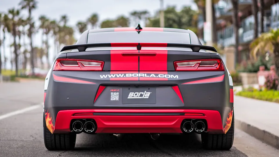 Borla 16 - 22 Chevy Camaro V8 SS AT/MT ATAK Rear Section Exhaust with Dual Mode Valves 11925CF 5 of 5
