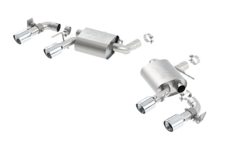 Borla 16 Chevy Camaro SS 6.2L w/ Dual NPP Atak Quad RD RL Tips Dual Exit Rear Section Exhaust 11925 1 of 1
