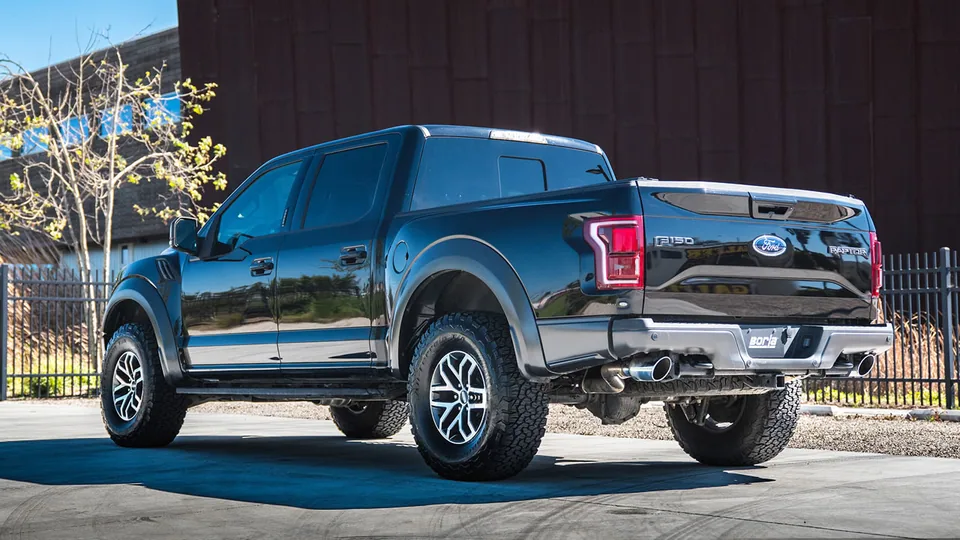 Borla 17 - 20 Ford Raptor 3.5L AT RWD CC Short Bed/EC Standard Bed 3in Tailpipe Assembly w/ SS Tips 60640 3 of 3