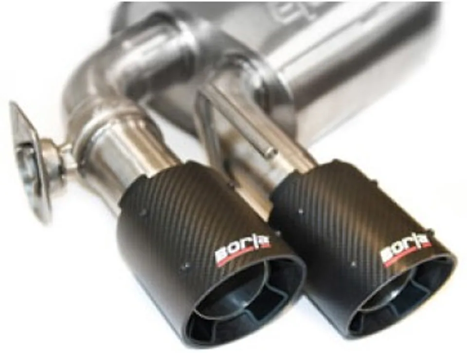 Borla 18-19 Ford Mustang GT 5.0L Coupe w/o Valves ATAK 3in Cat-Back Exhaust-Blk Carbon Fiber Tips 140746CFBA 1 of 1