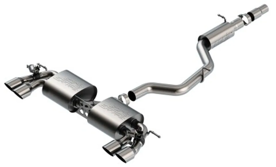 Borla 18-19 VW Golf R MK7.5 2.0L S-Type CatBack Exhaust w/ Resonator 140831SB 1 of 1
