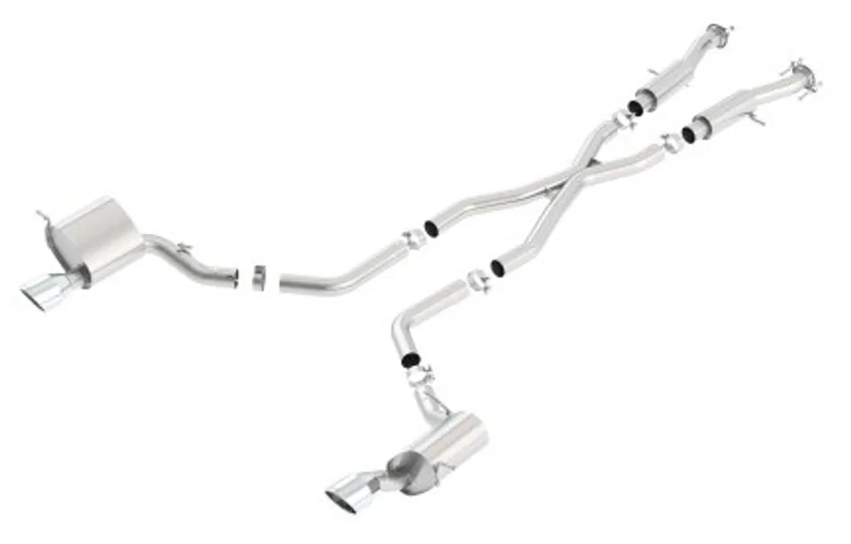Borla 2015 Jeep Grand Cherokee SRT8 ATAK Dual Round Rolled Exit Catback Exhaust 140633 1 of 1