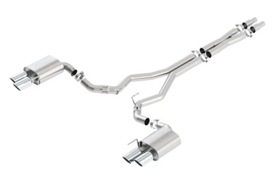 Borla 2018 Ford Mustang GT 5.0L AT/MT (w/o Valves) ATAK 3in Cat-Back Exhaust w/Polished Tips 140746 1 of 1