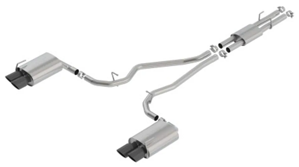 Borla 2020 Ford Explorer ST 3.0L V6 2.25in ATAK Exhaust - Black Chrome Tips 140821BC 1 of 1