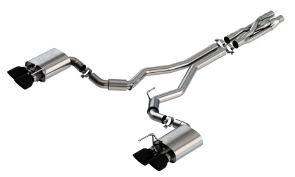 Borla 2020 Ford GT500 5.2L AT 3in ATAK CatBack Exhaust w/ Black Chrome Tips 140837BC 1 of 1