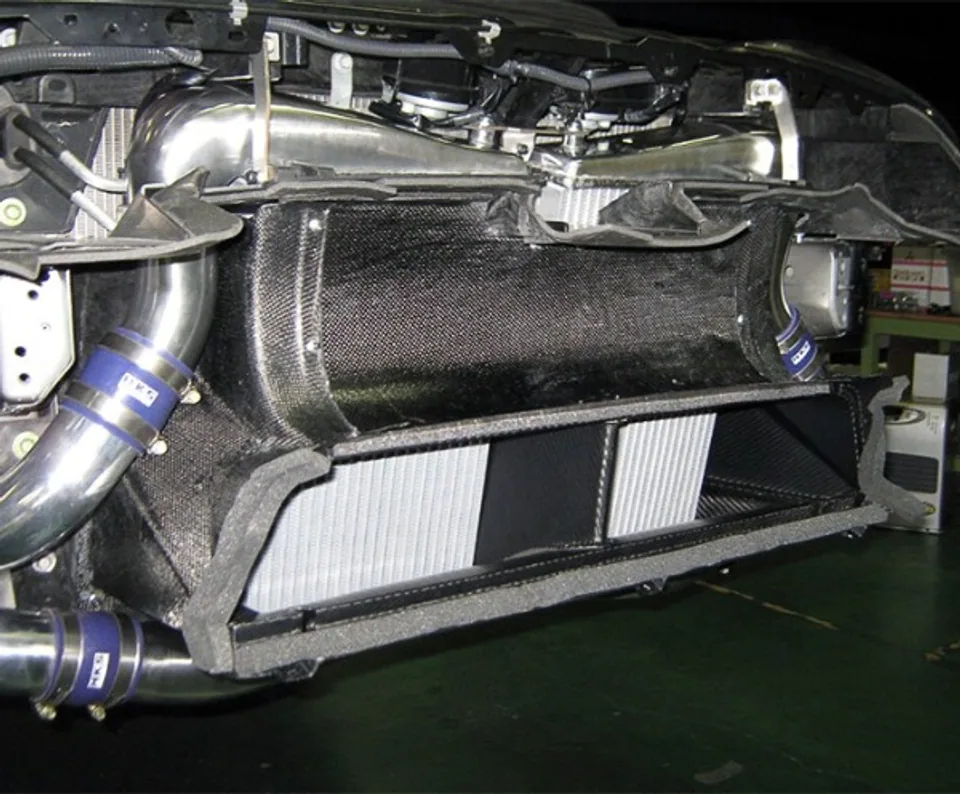 HKS 09 Nissan GTR R35 2 Core FMIC includes Carbon Air Duct and Full Piping Kits 13001-AN013 1 of 1