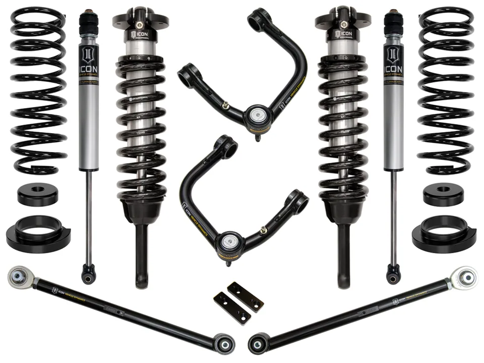 ICON 03-09 GX470 0-3.5" STAGE 3 SUSPENSION SYSTEM W TUBULAR UCA k53173t 1 of 2