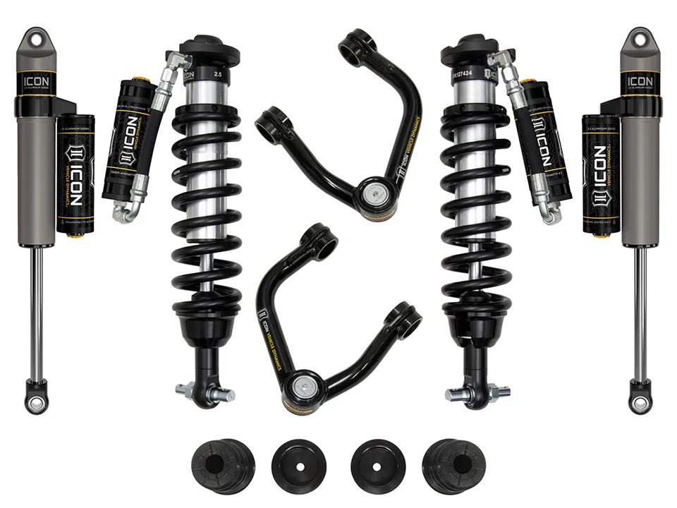 ICON 20-23 Ford Ranger, 0-3.5" Lift, Stage 4 Susp Sys, Tubular UCA Steel Knuckle k93204ts 1 of 3