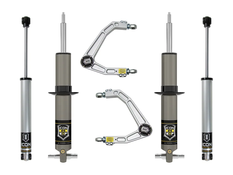 ICON 19-23 GM 1500, 2.375-3.75" Lift, Stage 2 EXP Suspension System, Billet k73072 1 of 6