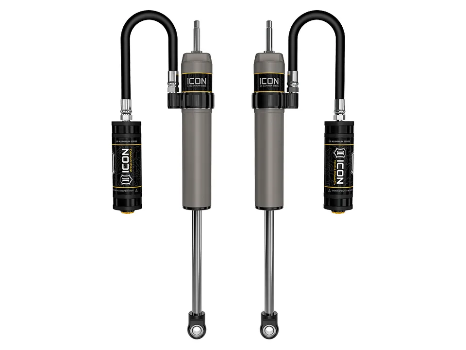 ICON 1996-2002 Toyota 4Runner, 0-2" Lift, Rear, V.S. 2.5 Aluminum Series Shock Absorbers, Remote Reservoir, Pair 57800p 1 of 2