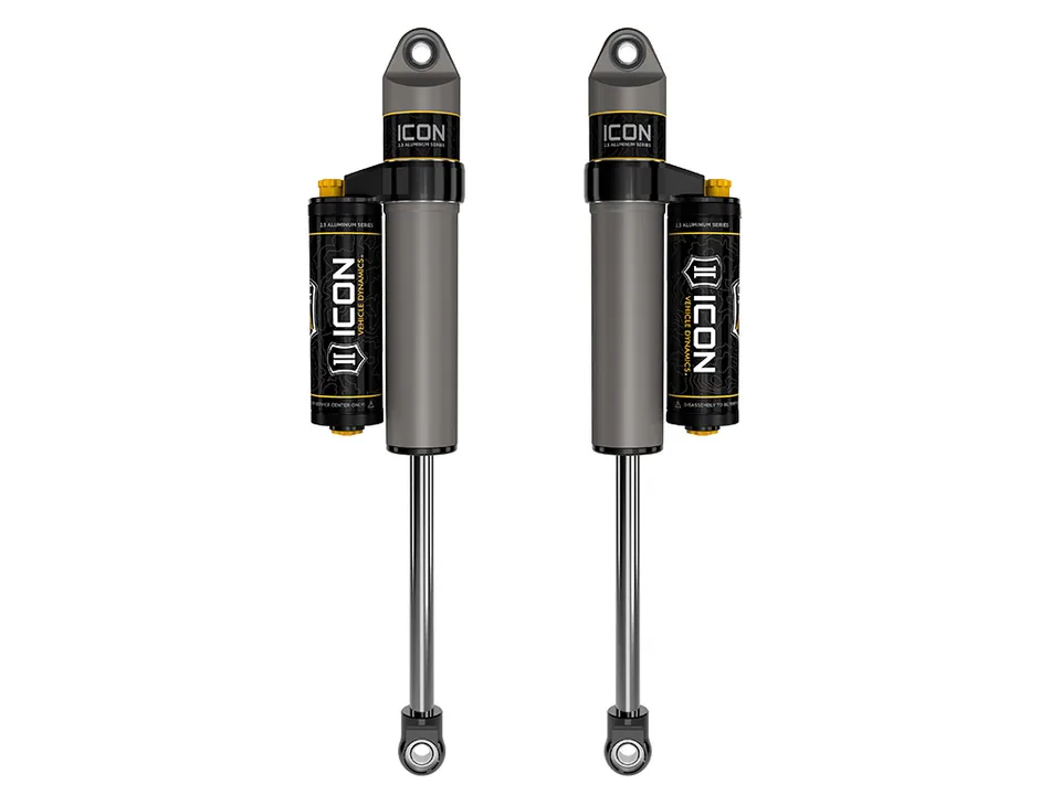 ICON 1999-2004 Ford F-250/F-350 Super Duty 4WD, 3-6" Lift, Front, V.S. 2.5 Aluminum Series Shock Absorbers, Piggyback Reservoir w/ CDCV, Pair 37710cp 1 of 1