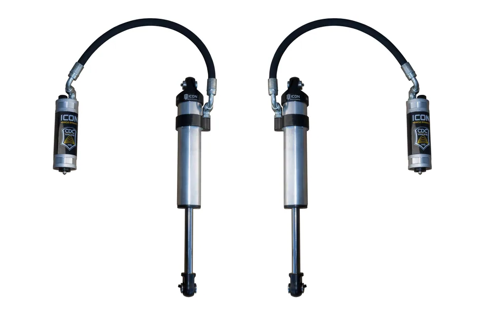 ICON 2003-2024 Toyota 4Runner/2005-2023 Toyota Tacoma/2007-2014 Toyota FJ Cruiser, Front, 2.5 VS Stock Width Remote Reservoir w/ CDCV Secondary Shocks, Pair 59702cp-cb 1 of 1