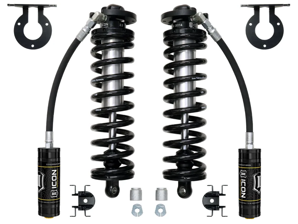 ICON 2005-2023 Ford F-250/F-350 Super Duty 4WD, 2.5-3" Lift, V.S. 2.5 Series Coilover Conversion Kit, Remote Reservoir, w/ Caster Cams 61720 1 of 1