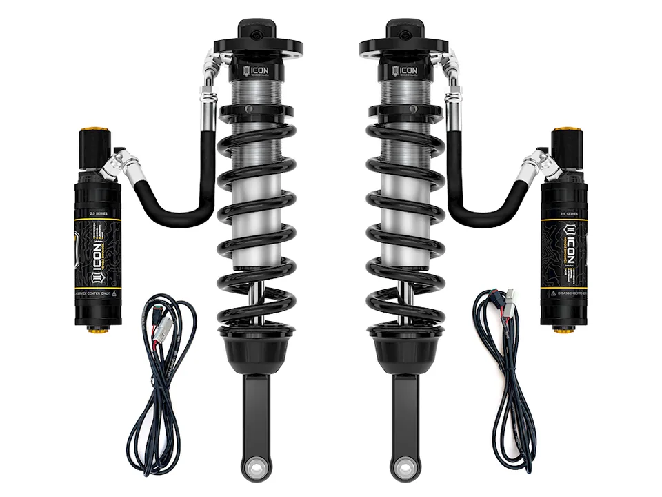 ICON 2005-2023 Toyota Tacoma, 2.5 VS Extended Travel, Remote Reservoir w/ CDEV Coilover Kit, 700 lbs/in Coils 58735E-700 1 of 6
