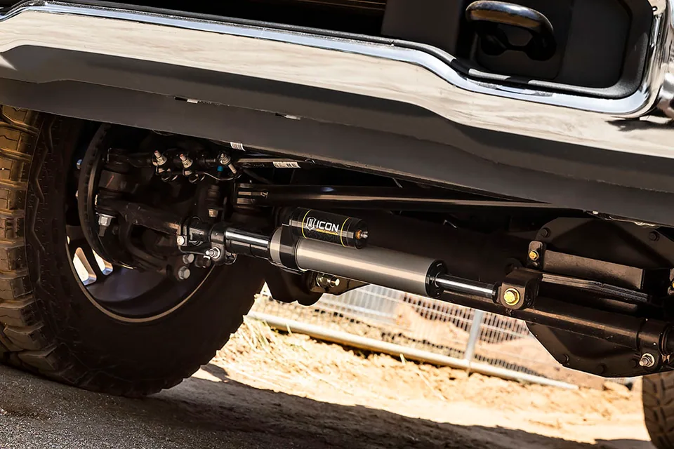 ICON 2005-2024 Ford F-450/F-550 Super Duty, 2.5 Piggyback Centerline Steering Stabilizer Kit 65054 4 of 6