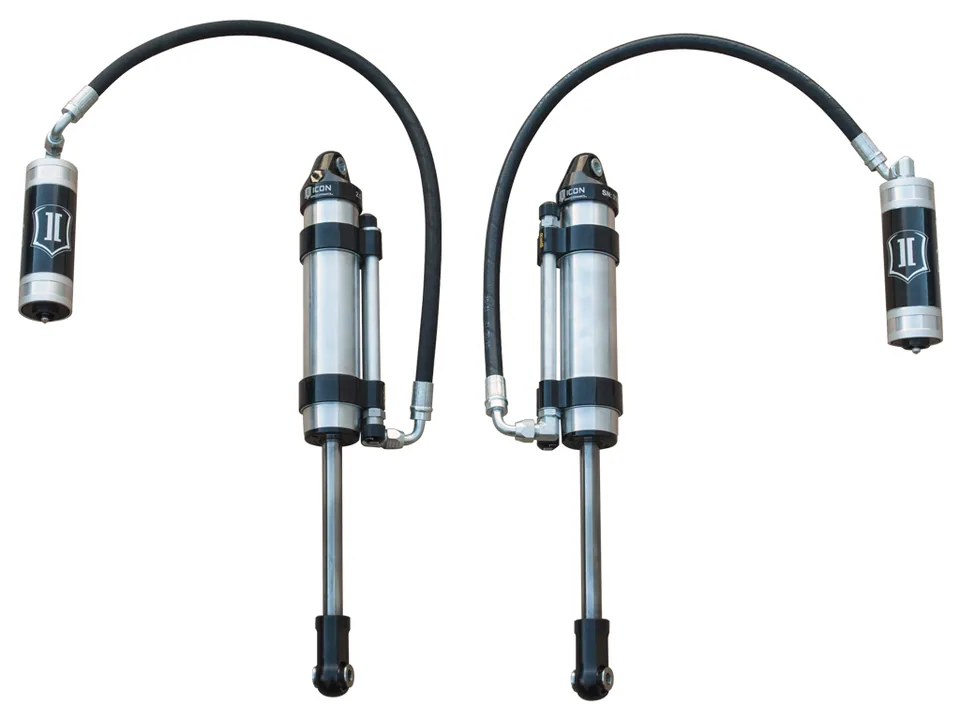ICON 2007-2014 Toyota FJ Cruiser/2003-2024 Toyota 4Runner/2003-2009 Lexus GX470, 0-3.5" Lift, 2.5 VS Omega Bypass Remote Reservoir, Front Secondary Shocks Pair 59906p 1 of 2