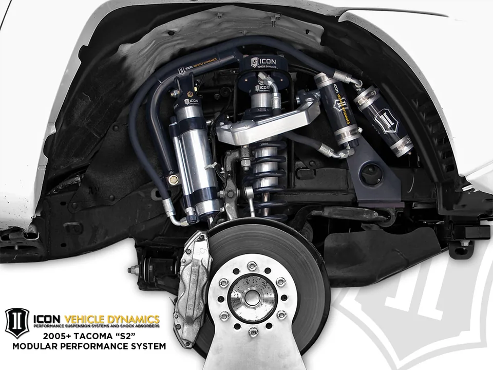 ICON 2007-2014 Toyota FJ Cruiser/2003-2024 Toyota 4Runner/2003-2009 Lexus GX470, 0-3.5" Lift, 2.5 VS Omega Bypass Remote Reservoir, Front Secondary Shocks Pair 59906p 2 of 2