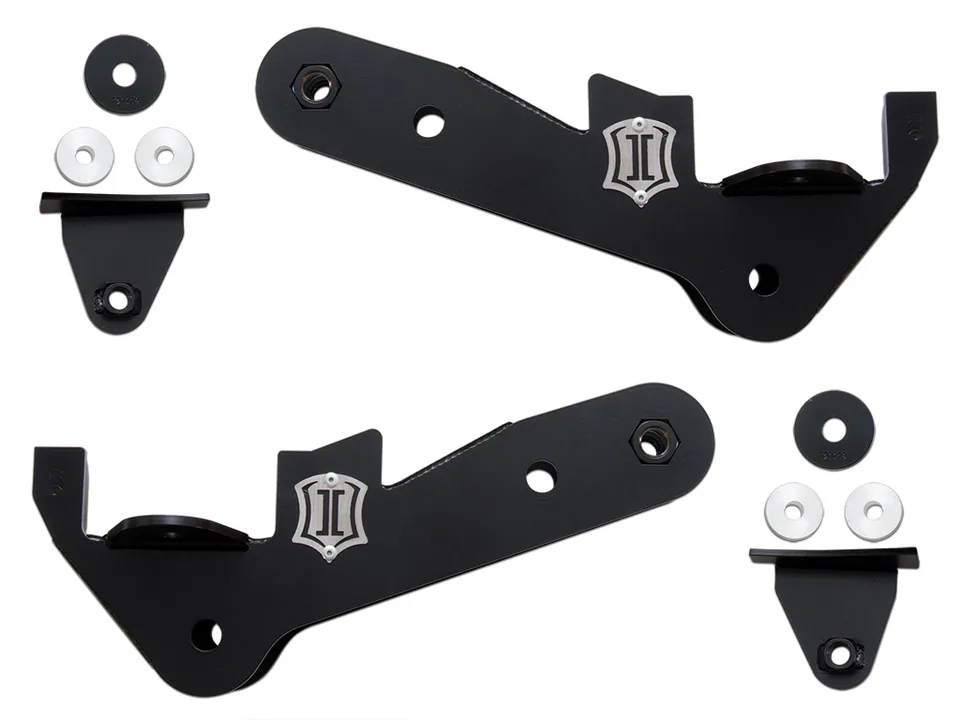 ICON 2017-2022 Ford F250/F350 Super Duty 4WD, 4-Link Frame Bracket Kit 164504 1 of 2