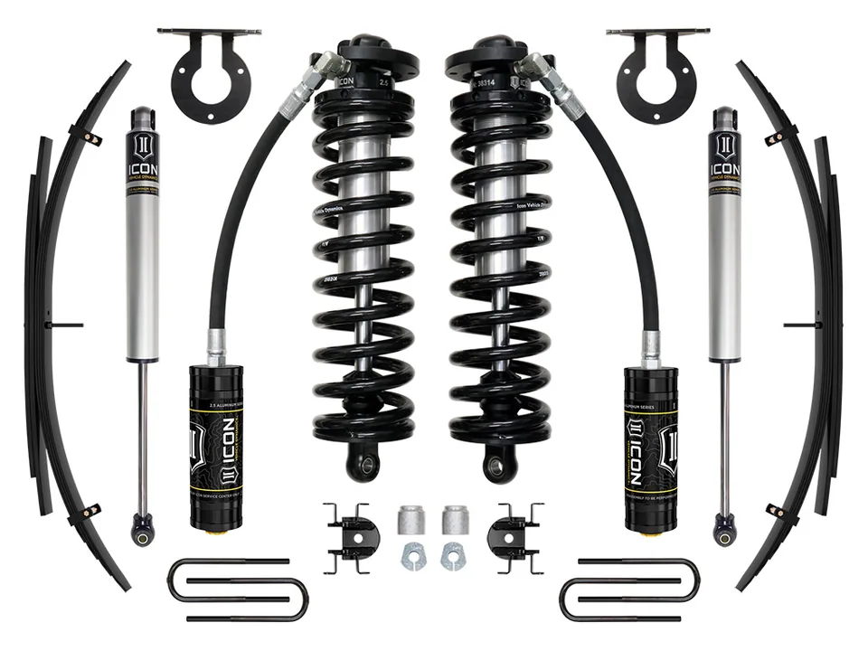ICON 2017-2023 Ford F-250/F-350 Super Duty 4WD, 2.5-3" Lift, Stage 1 Coilover System w/ Expansion Packs K63141L 1 of 2