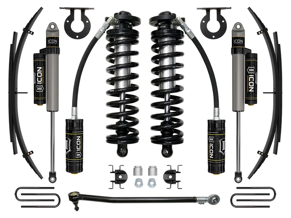 ICON 2017-2023 Ford F-250/F-350 Super Duty 4WD, 2.5-3" Lift, Stage 3 Coilover System w/ Expansion Packs k63143l 1 of 2