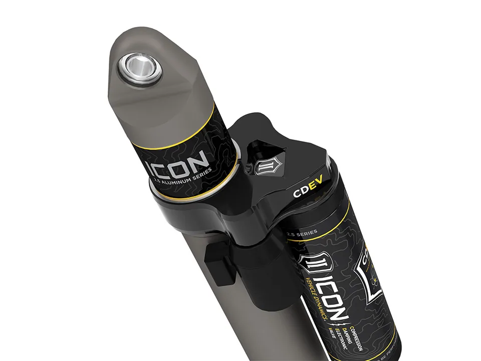 ICON 2018-2023 Jeep Wrangler JL, 2.5" Lift, Rear, V.S. 2.5 Aluminum Series Shock Absorbers, Piggyback Reservoir w/ CDEV, Pair 27726ep 4 of 6