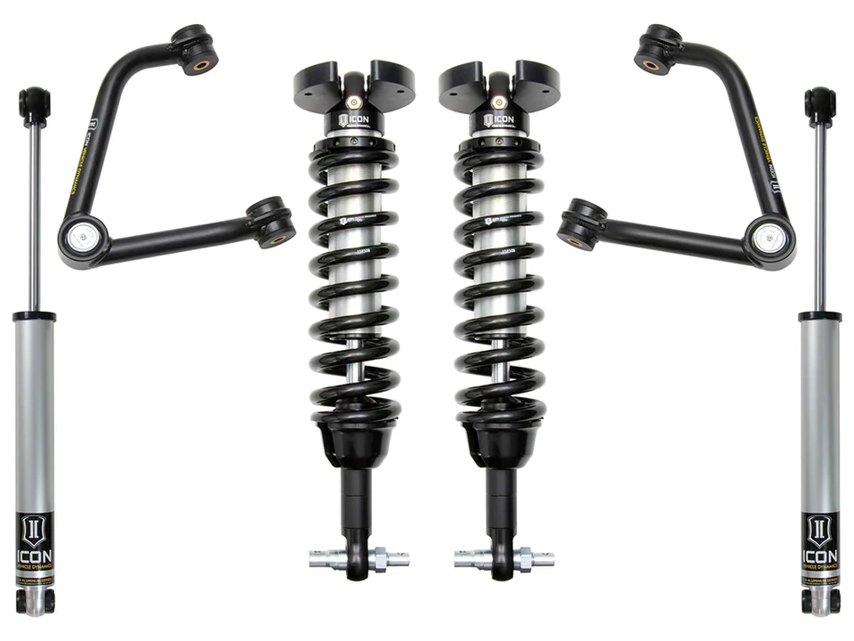 ICON 2019-2023 GM 1500, 1.5-3.5" Lift, Stage 2 Suspension System, Tubular UCA k73062t 1 of 3