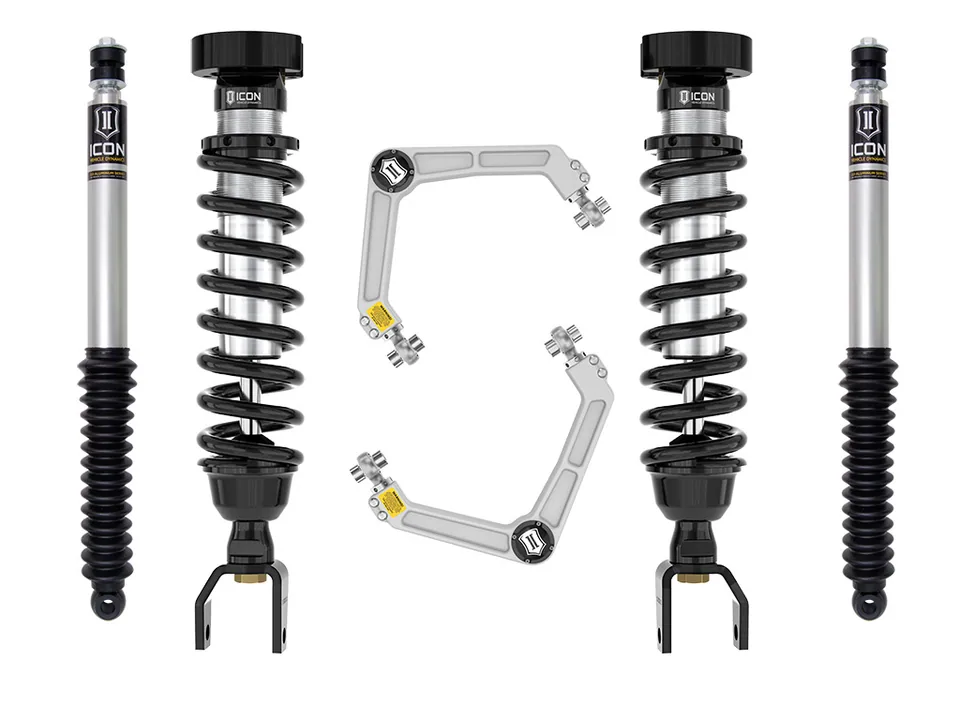 ICON 2019-2023 Ram 1500, 2-3" Lift, Stage 1 Suspension System, Billet UCA k213111 1 of 5
