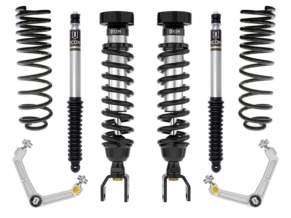 ICON 2019-2023 Ram 1500, 2-3" Lift, Stage 2 Suspension System, Billet UCA k213112 1 of 5