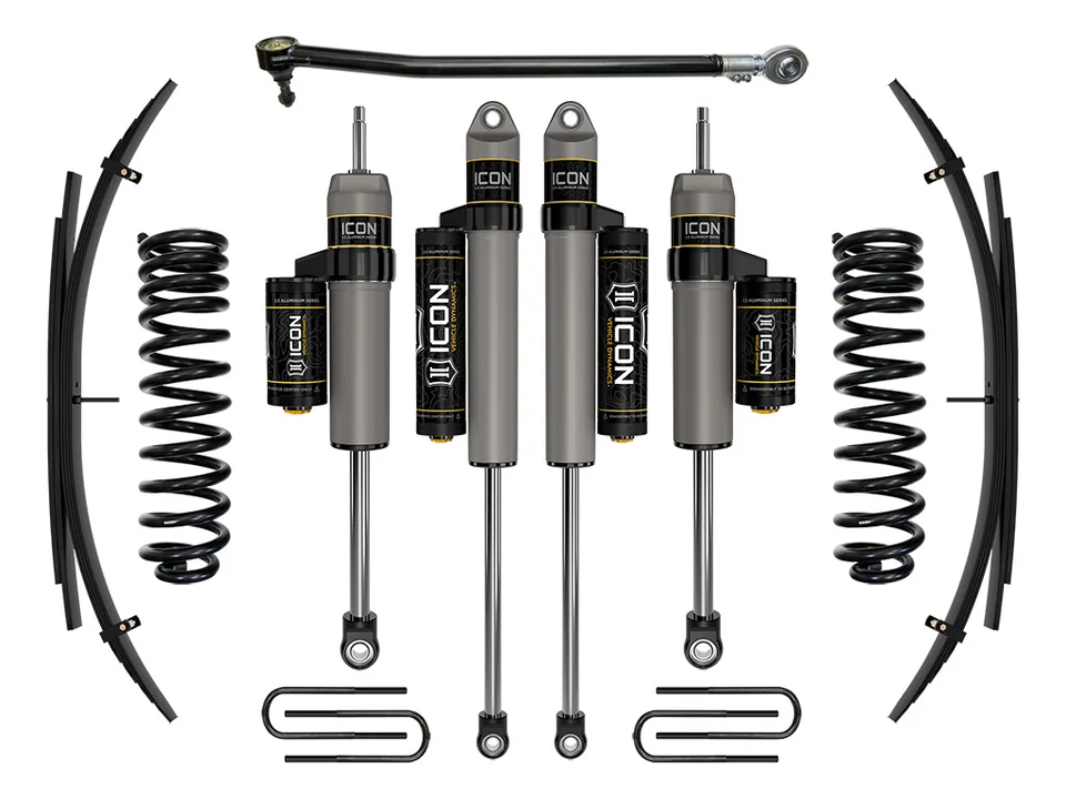 ICON 2020-2022 Ford F-250/F-350 Super Duty 4WD Diesel, 2.5" Lift, Stage 3 Suspension System w/ Expansion Packs K62523L 1 of 3