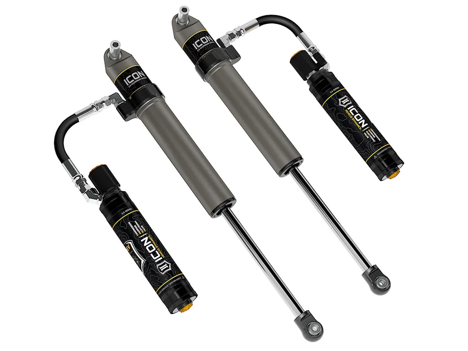 ICON 2020-2023 Jeep Gladiator/2018-2023 Jeep Wrangler JL, 2.5" Lift, Front, V.S. 2.5 Aluminum Series Shock Absorbers, Remote reservoir w/ CDEV, Pair 27821ep 2 of 6