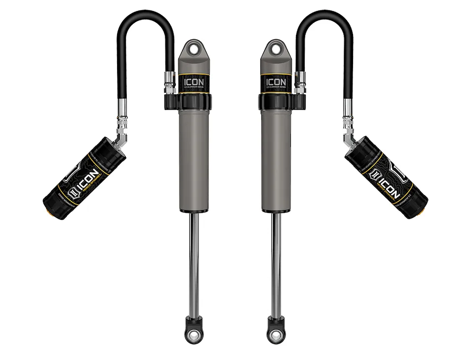 ICON 2020-2023 Jeep Gladiator/2018-2023 Jeep Wrangler JL, 2.5" Lift, Front, V.S. 2.5 Aluminum Series Shock Absorbers, Remote Reservoir, Pair 27821p 1 of 1