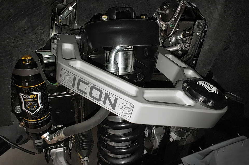 ICON 2021-2023 Ford Bronco, Front, 1.5-4" Lift, V.S. 2.5 Series Coilover Kit, Remote Reservoir w/ CDEV 48700e 3 of 6