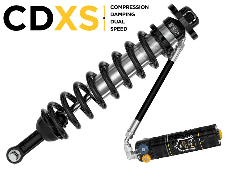 ICON 2021-2023 Ford Bronco, Front, 1.5-4" Lift, V.S. 2.5 Series Coilover Kit, Remote Reservoir w/ CDXS 48700x 2 of 6