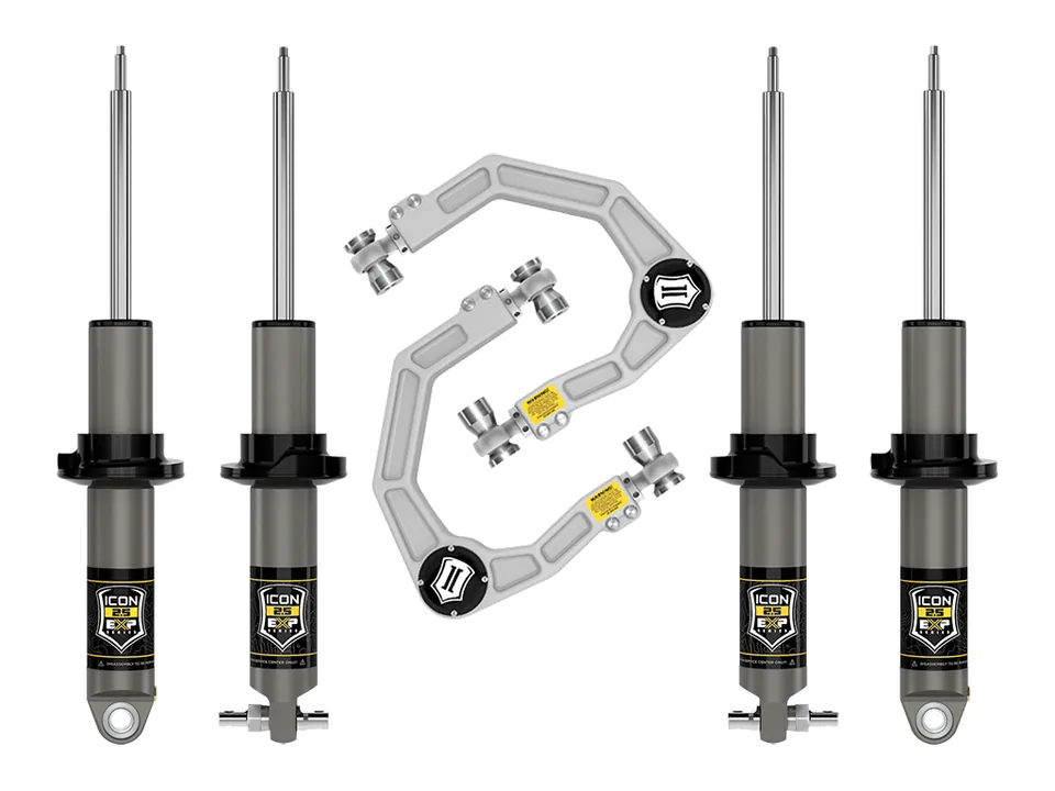 ICON 2021-2023 Ford Bronco, HOSS 1.0 Pkg, 1.375-3" Lift, Stage 2 Suspension System, Billet k40002 1 of 6