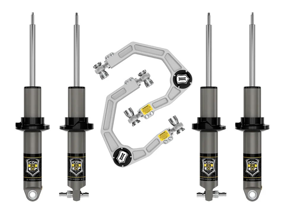 ICON 2021-2023 Ford Bronco, HOSS 2.0 Pkg, 0-2" Lift, Stage 2 Suspension System, Billet k40012 1 of 6