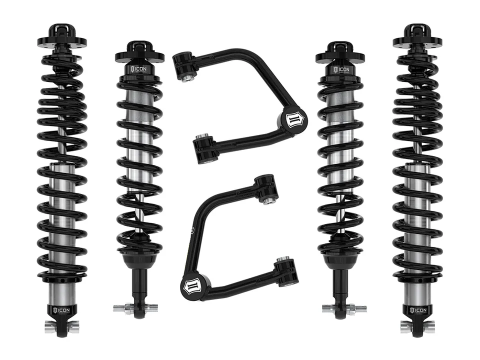 ICON 2021-2023 Bronco Sasquatch, 2-3" Lift, Stage 3 Suspension System, Tubular UCA, Heavy Rate Rear Spring k40013tx 1 of 6