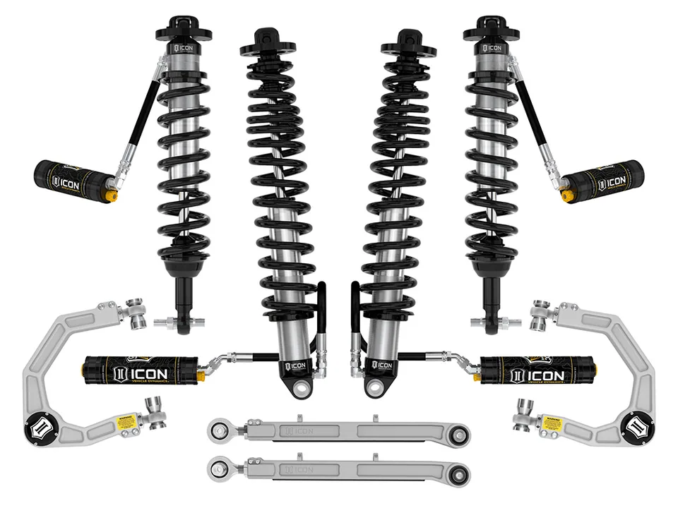 ICON 2021-2023 Ford Bronco, Non-Sasquatch, 3-4" Lift, Stage 6 Suspension System, CDCV, Billet, Heavy Rate Rear Spring k40006x 1 of 6