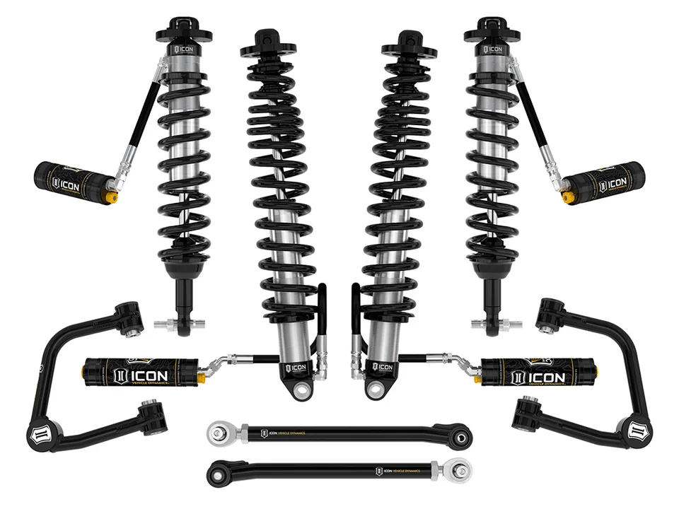 ICON 2021-2023 Ford Bronco, Non-Sasquatch, 3-4" Lift, Stage 6 Suspension System, CDCV, Tubular, Heavy Rate Rear Spring k40006tx 1 of 6