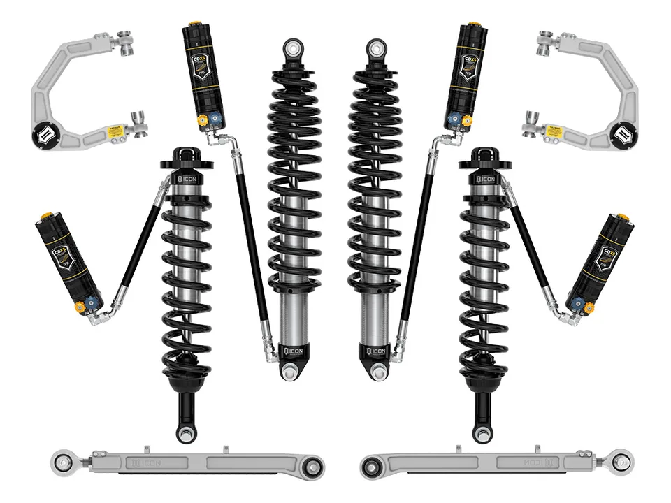 ICON 2021-2023 Ford Bronco, Non-Sasquatch, 3-4" Lift, Stage 6 Suspension System, CDXS, Billet, Heavy Rate Rear Spring k40006dx 1 of 6