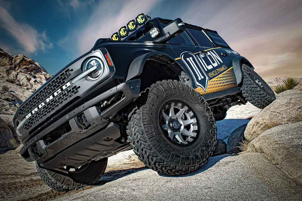 ICON 2021-2023 Ford Bronco, Non-Sasquatch, 3-4" Lift, Stage 5 Suspension System, Tubular, Heavy Rate Rear Spring K40005TX 4 of 6